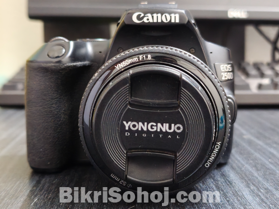 Canon EOS 250D + 50MM Prime Lens